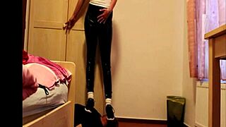 Casual sneaker trample fetish session in everyday setting