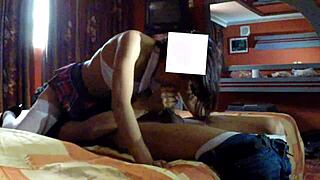 Chica Colegiala Cogiendo Calientita In Hotel Skirt