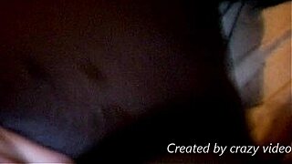 Amateur black screw! Watch her swallow it all!