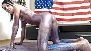 bold imitation of dog barking on webcam