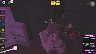 Rough doggystyle sex with hot girl bent over, ending in cum