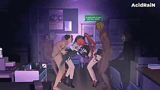 yinlin and baizhi share an exciting adventure in this anime hentai story