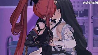 yinlin and baizhi share an exciting adventure in this anime hentai story