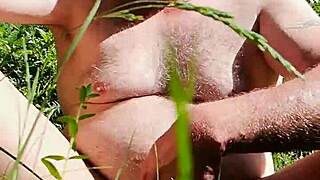 Gay does it alone, pissing himself in solo activity