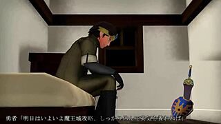 brave hero battles the demon king's four heavenly kings