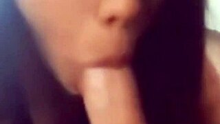 deep throat action with mexican amateur gets me off