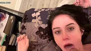 Skinny Teen Slut Teasing With Amateur Cock Sucking Skills