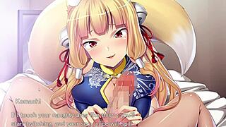 Fox girl ejaculation time play 😈 pt2