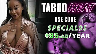 Selina Bentz joins step family for a taboo threesome, sharing a bed with Cory Chase.