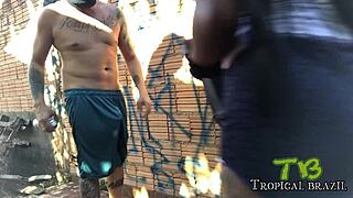 Bold Outdoor Gay Encounter With Big Cock