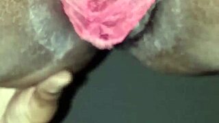 i couldn't resist eating that wet ebony pussy before bed, feeling so horny