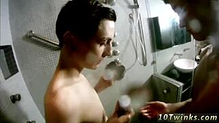 Bareback Gay Sex With Twink In Bathroom