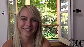 Chloe Slowly Undressing While Playing with Anal Toy