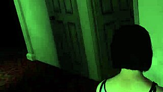 Brunette masturbates with silicone toys