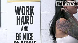 lily lane gets naked to giv blowjob