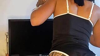 Naughty Employee Masturbates Solo In Reality Pornstar Scene With Tattooed Brunette