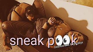 Ebony BBW Deeheartxxx Fucks Pussy!