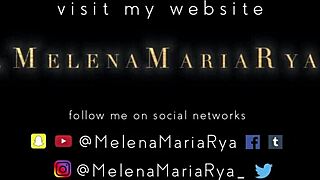 Melena Maria Rya reaches orgasm with butt plug and dildo