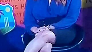 i'm the spicy hot indian tv anchorr gettin creampied in doggystle durin cricket show