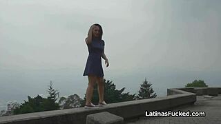 Cute latina amateur says yes to fuck casting with big cock