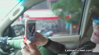 Cute latina amateur says yes to fuck casting with big cock