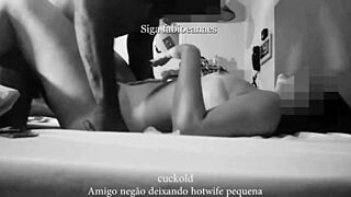 Latina wife dominated by big black cock in interracial cuckold session