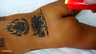 Wanna watch hot wax and spanking on my Asian girlfriend?