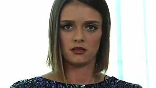 brunette model says, 'i'll get nasty with this monster cock'