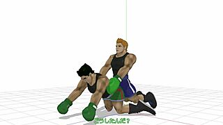 Is little mac ready for bareback gay sex in this intense game scene?