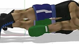 Is little mac ready for bareback gay sex in this intense game scene?