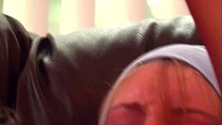 Blonde Tease Refuses To Release Her Pierced Pussy