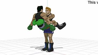Is little mac ready for bareback gay sex in this intense game scene?