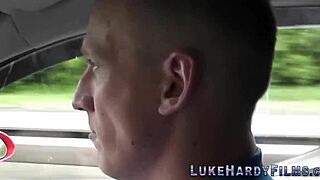 Alternative Brunette Blows Monster Cock Outdoor