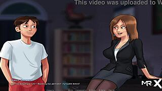 Summertime Saga: Teen Gets Wild with French Teacher in Episode