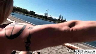 cute blonde twink getting blowjob