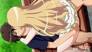 hentai friends rush home for big tits action