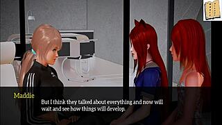 My new family episode with small titted teen in hentai threesome