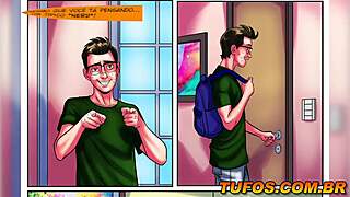 Nerd fucks doctor and secretary at once, oh wow!