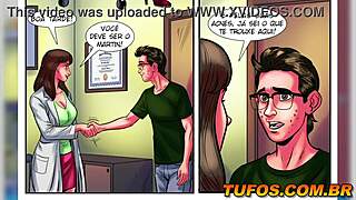 Nerd fucks doctor and secretary at once, oh wow!