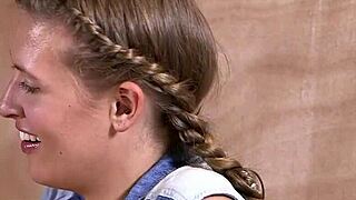 Les Aussie Blonde Gets Her Hairy Pussy Eaten