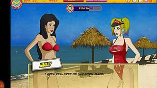 In the big city, the sexy ninja girl engages in group activities in part four.