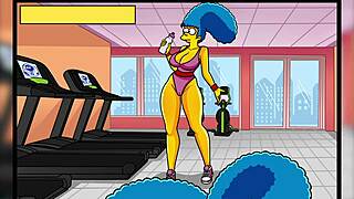 butt on the nape project with big butt and hot milf in the simpsons simptoons, oh man it's so hot.