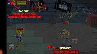 In the big city, the sexy ninja girl engages in group activities in part four.