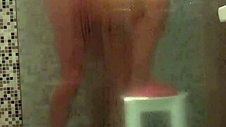Amateur Wife Gives Blowjob And Swallows Cum In Homemade Shower Sex