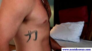 Watch this muscled jock amateur get his ass fucked and suck cock.