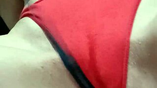 playing with ribbon and oops moment