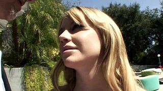 Older guy finds slutty teen kelly klass by pool, overwhelmed to fuck her