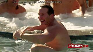 Joe and Kristen Foreplay in Pool with Swinger Couples Before Oral
