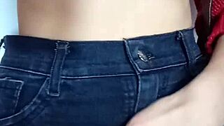 Hey, wanna see me spank my natural tits hard with a belt in this wild game?