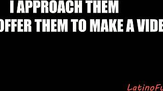A sun-kissed Mexican man whispers, 'Let's explore bareback passion under the sun'